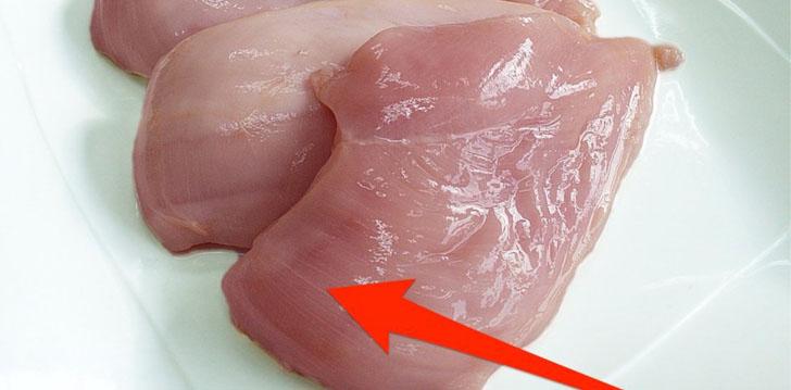 If your chicken breast has white striping it may contain way more fat than you think